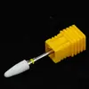 Cabeça de Polimento de Unha Cerâmica em Formato de Degrau de Espiga de Milho, Cabeça de Lixamento para Remoção de Cutícula e Manicure, Acessório Universal para Máquina de Polimento Elétrica
