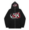 Sudadera con capucha y cremallera larga para hombre, chaqueta con estampado de líneas de moda, deportiva, informal, de secado rápido, transpirable, 2023