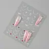 Serie de Patrones Mixtos con Lazos Últimos Pegatinas para Uñas Decoración de Uñas con Corazones Planos Mixtos y Lazos