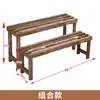 Estante para flores ensanchado anticorrosión madera protección solar capa única suculentas una capa de pie exterior balcón almacenamiento madera maciza exterior
