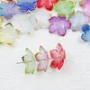 Acessórios para Grampo de Cabelo Criativos DIY com Contas de Acrílico Perfurado Cor Degradê Flor de Cerejeira Estampada em Ouro Flor de Cinco Pétalas