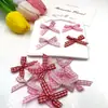 Laços de Fita Xadrez de 6mm Estão em Estoque e Podem Ser Personalizados para Acessórios de Roupa Infantil, Lingerie, Joias e Decorações de Brinquedos