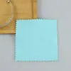 Pano de Limpeza e Manutenção de Joias 8X8cm Embalado Individualmente, Anti-Oxidação, Brilho, Polimento, Pano de Veludo Dupla Face para Óculos e Polimento de Prata