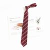 Corbata Roja para Mujer Estilo JK Japonés Estilo Perezoso Corbata Libre Estilo Universitario Corbata para Hombre DK Corbata a Rayas Accesorios para Camisa Moderno