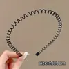 Diadema Negra de Metal para Hombre para Lavarse la Cara, Accesorio Invisible para el Cabello para Deportes, Diadema de Aire Antideslizante, Pinza para el Cabello para Hombre