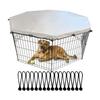 Venta Caliente Transfronteriza Universal Octagonal Valla para Perros Cubierta Superior Protección Solar Sombra para Lluvia Cubierta Protectora Alfombra de Piso para Valla de Mascotas
