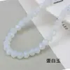 8-10 # Cuentas Planas de Cristal para Pulsera Hecha a Mano DIY Accesorios de Joyería Materiales Porcelana y Jade Cuentas Sueltas Fabricante Mayorista