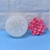 Molde de Silicona con Forma de Loto Tridimensional Jabón Fondant DIY Vela Molde de Silicona