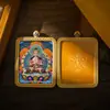 Tangka Pintado a Mano de los Ocho Grandes Signos del Zodíaco: Zaki Lhamo, Mahakala, Pampaixiu, Tara Verde, Manjushri, Tesoro Amarillo, Thangka Estilo Tibetano