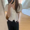 Novedades Verano 2026 Estilo Blogger INS Coreano Simple Versátil Fresco Diario Top Camisa para Mujer Top