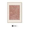 Letreros de estilo nórdico con líneas abstractas literarias para sala de estar. Pintura decorativa.