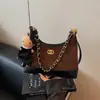 Bolso de Hombro para Mujer con Cadena Texturizada 2026 Modelo Nuevo Gran Capacidad Bolso Cruzado Versátil Bolso Hobo Bolso de Hombro para Viajes Cotidianos Moderno