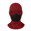 Gorro de Ciclismo de Cuatro Estaciones Empalmado, Cubrecabezas Caliente para Motocicleta, Máscara de Esquí para Exteriores, Gorro de Lana, Cubrecabezas con Malla Filtrante