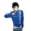 Chaqueta Cardigan Juvenil Nueva 2026 para Hombres y Mujeres, Chaqueta Deportiva Casual Clásica con Cuello Alto para Otoño e Invierno, Azul