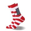 Amazon Wish Dia da Independência Ebay Meias Bandeira Americana Mais Vendidas Meias de Algodão Listradas Meias de Cano Médio Atacado