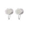 Aretes de Flor de Rosa Estéreo Negros, Estilo Retro de Hong Kong Super Hada Diseño de Nicho Aretes de Camelia, Estilo Personalizado de Verano