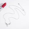 Colar Pequenos Galhos de Prata de Lei s925 Feminino Pedra da Lua Um Cervo Tem Seu Pingente Estilo Mori Coreano Moda Feminina Joias de Prata