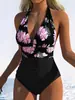 Traje de Banho Feminino Peça Única de Verão 2027 Comércio Exterior Transfronteiriço Estilo de Alto Padrão Mais Vendido Praia Costas Abertas