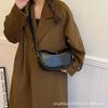 Bolso de Axila Texturizado, Nuevo Bolso Casual de Hombro Cruzado, Bolso de Silla de Montar Semicircular de Alta Gama, Bolso Dumpling de Gran Capacidad para Mujer