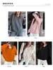 Ropa de Mujer Estilo Coreano Otoño Invierno Grueso Cuello en V Holgado Suéter Jersey Talla Grande Estilo Perezoso Básico Versátil Top de Punto