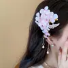 Pétalas de Flor de Tecido, Pingentes e Presilhas de Cabelo com Pérolas; Presilhas Bico de Pato de Alta Qualidade, Delicadas, Doces e Estilosas; Acessórios de Cabelo de Nicho Elegantes e Modernos
