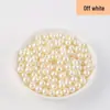 Pérola de Imitação contas redondas perfuradas acessórios de resina contas de arroz semi-redondas material diy contas soltas contas em fio Pérola atacado cola creme