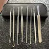 Juego Personalizado de Ocho Piezas de Agujas para Acné, Juego de Agujas para Acné, Juego de Siete Piezas de Agujas para Acné de Acero Inoxidable, Juego de Pinzas para Acné de Clip Celular