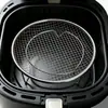 Rejilla universal para freidora de aire, rejilla impermeable engrosada para cocinar al vapor y hornear, soporte de rejilla de barbacoa universal multifuncional