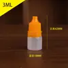 Botella para gotas para ojos de 3 ml 5 ml 10 ml 15 ml 20 ml Botella para gotas para ojos Botella de plástico pequeña