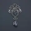 Broche grande moda corona cristal corsage suministro directo de fábrica accesorios para ropa colgante para ropa broche de cristal