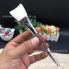 Nuevo cepillo para mascarilla de silicona con forma de abanico, mango transparente, silicona suave, brocha de maquillaje, se puede aplicar loción, crema, herramienta DIY, fabricantes