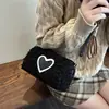 Bolso tipo almohada, Bolso cuadrado pequeño simple, Cuero de felpa retro original, Bolso cruzado dulce y genial, Bolso para mujer con diseño de nicho casual lindo
