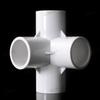 PVC tridimensional de tres vías, tridimensional de cuatro vías, estante de ángulo recto para zapatero DIY, accesorios de tubería de suministro de agua de plástico 20 25 32 50