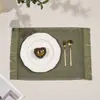 Mantel individual rectangular tejido de papiro con borlas vintage, alfombrilla multicolor hueca resistente al calor, disponible para uso en mesa de casa de huéspedes y restaurante