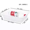 Caja de Plástico Rectangular Blanca Cesta Comercial Pequeña Gruesa Cesta de Puesto Caja de Herramientas Caja de Almacenamiento Charola para Hielo Caja de Exhibición