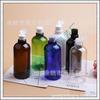 Botella de cuello largo con tapa de mariposa de 480 ml Botella azul con tapa abatible 480 ML Botella para té Champú Botella para líquido de baño