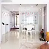 Cortina de Cuentas Cortina Divisoria de Cristal Cortina Colgante para Sala de Estar Cortina para Puerta Decoración de Cuentas Colgante Cadena de Cuentas Baño Sin Perforaciones Nuevo Estilo