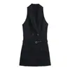 Exportação Transfronteiriça Roupas Femininas Outono 2025 Novo Estilo Europeu e Americano Moda Vestido Efeito Mini Terno 9297844