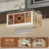 Portarrollos de cocina de pared, caja de almacenamiento de servilletas de papel colgante para gabinete sin taladro, caja de servilletas de papel colgante invertida