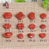 Cinzábrio cru joias DIY Vermilion acessórios genuínos alta qualidade pulseira de tornozeleira trançada com corda vermelha contas de areia vermelha