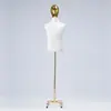 Maniquí de Cabeza Electrochapada de Medio Cuerpo para Tienda de Ropa Soporte de Exhibición Estilo Coreano Maniquí para Escaparate Maniquí de Tienda de Ropa para Hombre