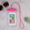 Em estoque atacado PVC fluorescente bolsa impermeável para celular tela sensível ao toque capa de mergulho para praia fotografia luminosa capa impermeável para celular