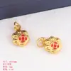 Colgante de aleación de zinc estilo chino de tortuga dorada, pez koi de oro antiguo, futuro como brocado, accesorios de la marca Lucky, hechos a mano con cuentas DIY