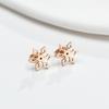 Moda para Mujer Acero Inoxidable Nota de Amor Animal Diseño Aretes Pequeños Venta al por Mayor 2025 Nuevos Aretes de Comercio Exterior