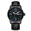 Reloj Kaschi Reloj Estilo Británico Correa de Cuero Genuino Reloj de Cuarzo para Hombre de Negocios Venta Caliente Transfronteriza Esfera Grande