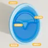 Banheira de Bebê Tamanho Grande Banheira Infantil Uso Doméstico Espessada Piscina Infantil para Banho Banheira de Bebê Integrada