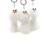 Colgante de Bola de Piel de Zorro Pequeño Blanco Puro Ins Accesorio para Bolso de Felpa Llavero de Coche Muñeca Pequeña Estilo Chino Regalo
