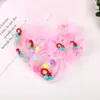Accesorios para el Cabello de Niños Set de Collar de Kt Cat Princesa Elsa Color Macaron Pulsera para Bebé Niña Regalo de Día Festivo para Niños