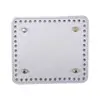Base para bolso tejido DIY cuadrada de 18 cm 64 agujeros patrón de cruz accesorio de base para bolso hecho a mano placa base de cuero PU