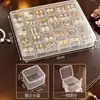 Caja de Almacenamiento para Joyería para Pendientes, Colgantes, Accesorios, Cadenas Largas y Cadenas de Cuentas; Protección de Color Duradera, Ultra Transparente y Transparente, Caja de Diseño Sencillo